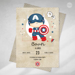 Kit imprimible superheroe capitan america tukit - comprar online