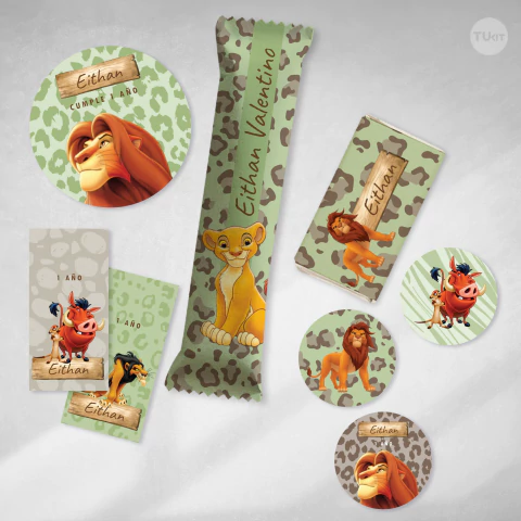 Kit imprimible rey leon tukit