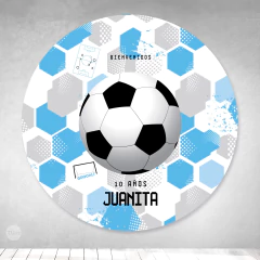 Bunting banner circular digital imprimible backdrop futbol boca tukit - (copia)