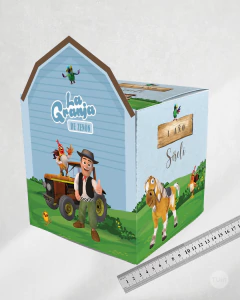 Caja cubo imprimible la granja de zenon celeste tukit - tienda online