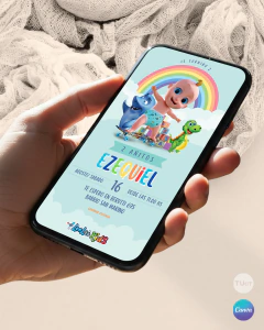 Invitacion loolookids texto editable canva tukit - comprar online