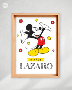 Kit imprimible mickey rojo amarillo negro cumpleaños candy bar tukit