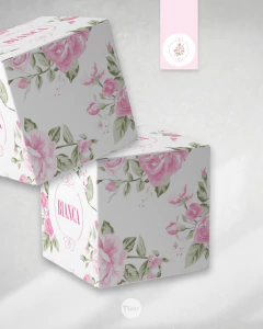 Kit imprimible flor flores fuxias candy bar tukit - TuKit