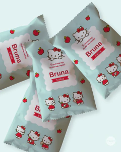 Chip bag bolsita golosinera imprimible kitty aguamarina manzanas tukit