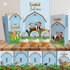 Kit imprimible granja de zenon celeste candy bar tukit