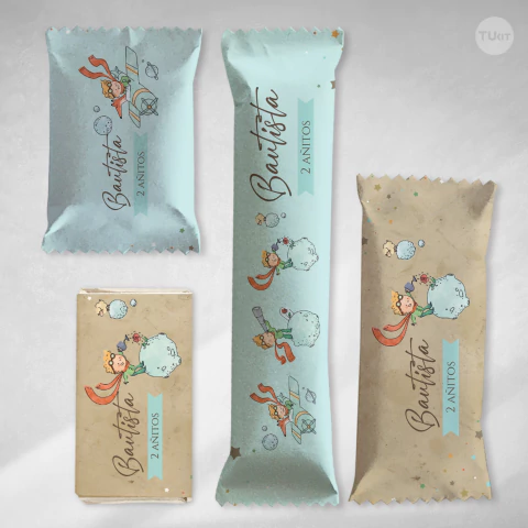 Kit imprimible el principito rustico candy bar tukit