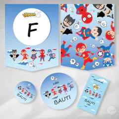 Kit imprimible superheroes baby tukit en internet