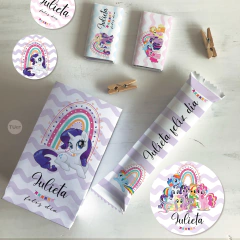 Kit imprimible my little pony pequeño pony rosa celeste lila tukit en internet