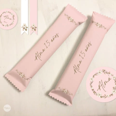 Kit imprimible rosa flores naturales tukit en internet