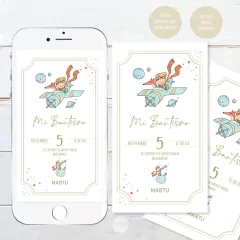 Kit imprimible decoracion blanco el principito the little prince tukit - comprar online