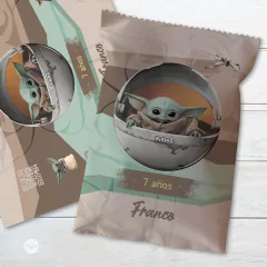 Chips bags bolsita golosinera imprimible baby yoda tukit