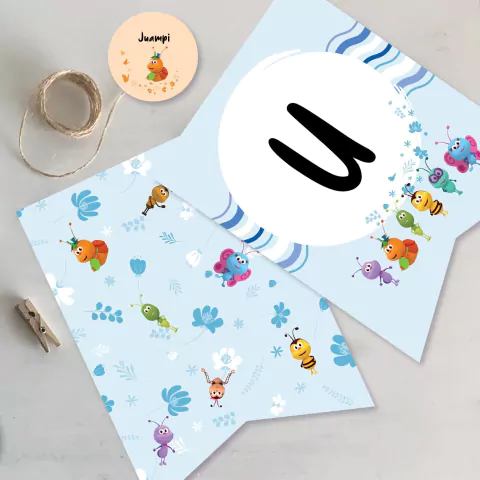 Kit imprimible bichikids azul celeste candy bar tukit