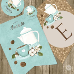 Kit imprimible coffee time cafe tukit