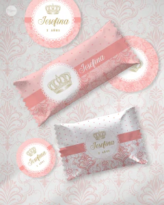 Kit imprimible coronita de reina salmon on internet