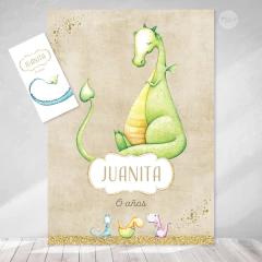 Kit imprimible dragones acuarela tukit on internet