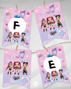 Kit imprimible guerreras k pop tukit - TuKit