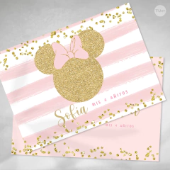 Mantel individual imprimible minnie glitter tukit en internet