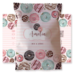 Chips bags bolsita golosinera imprimible donas rosquillas donuts tukit en internet