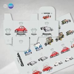 Juego imprimible autos clasicos tukit - TuKit