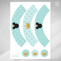 Kit imprimible mickey rey candy bar tukit - TuKit