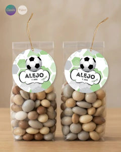 Adorno para cupcake, circulo multiuso, futbol verde tukit - comprar online