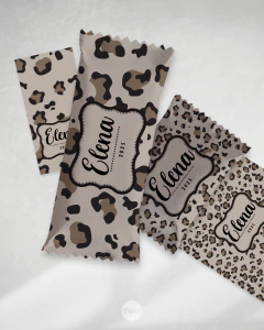 Imagen de Kit imprimible textura animal print marron negro tukit