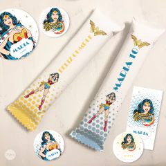 Kit imprimible mujer maravilla wonder woman tukit - TuKit
