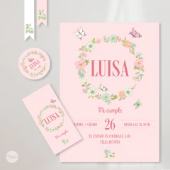 Kit imprimible flores de colores y mariposas tukit en internet