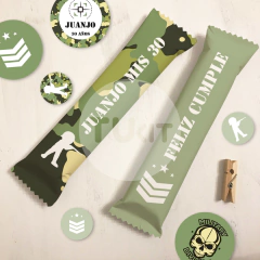 Kit imprimible camuflado militar soldados cumpleaños tukit en internet