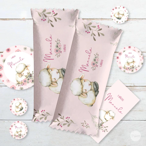 kit imprimible ovejas, ovejitas, sheep, bautismo, primer añito, sheep party bundle