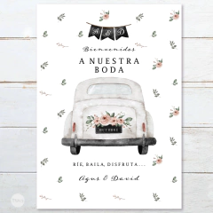 Cartel topper chipbag casamientos wedding auto tukit en internet