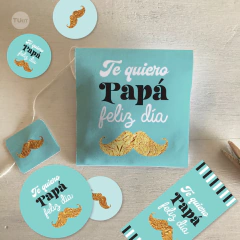Kit imprimible decoracion dia del padre bigote tukit - TuKit