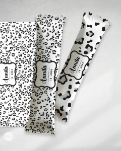 Kit imprimible textura animal print gris negro tukit - comprar online