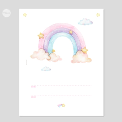 Caratulas escolares imprimibles unicornio acuarela tukit - (copia)