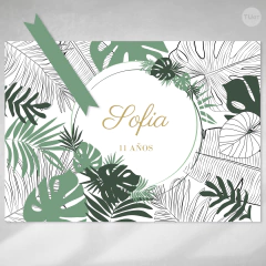 Kit Imprimible hojas verdes leaves trama tukit en internet