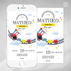 Kit imprimible trenes pasteles tukit - (copia) - TuKit