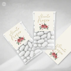 Kit imprimible canasta de baño sos fondo beige florcitas bordó tukit - comprar online