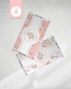 Kit imprimible flores flor salmon candy bar - TuKit