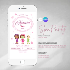 Invitacion el super mario texto editable canva tukit - (copia) - comprar online