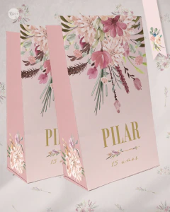 Kit imprimible flores boho acuarela tukit en internet