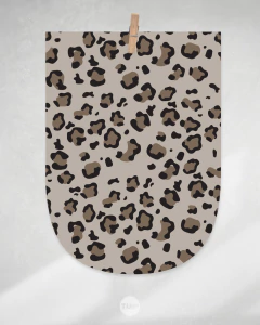 Kit imprimible textura animal print marron negro tukit - comprar online