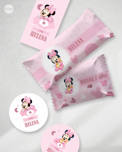Kit imprimible minnie bebe baby babies tukit - comprar online