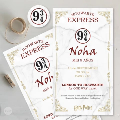 Kit imprimible cumpleaños harry potter tukit - tienda online