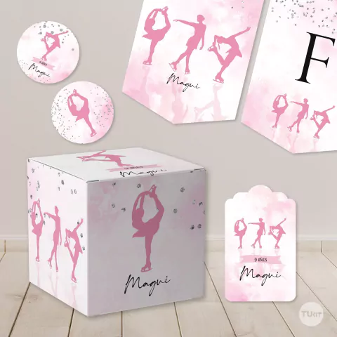 Kit imprimible patinadoras patin tukit