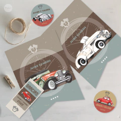 Kit imprimible autos clasicos classic cars vintage tukit - online store