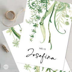 Kit imprimible hojas verdes forest floral leaves green candy bar tukit - tienda online