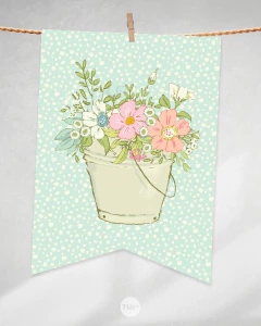 Kit imprimible jardin flores garden botas de lluvia tukit en internet