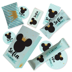 Image of Kit imprimible mickey rey candy bar tukit