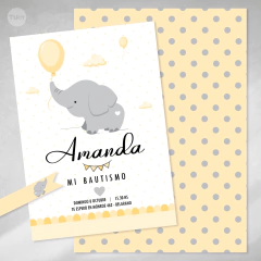 Kit imprimible elefante bebe gris amarillo candy bar tukit en internet