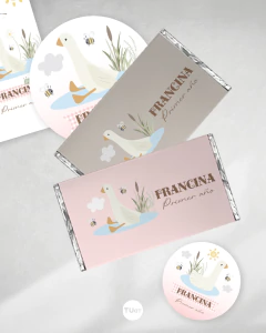 Kit imprimible animales de la granja patos abejas tukit - TuKit